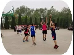 石家庄铁路技校师生篮球对抗赛
